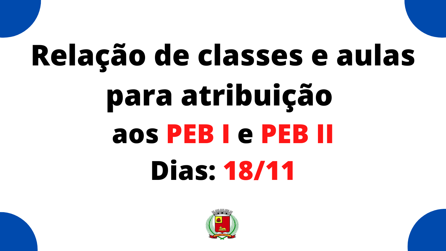 Imagem notícia Relação de Classes e Aulas para Atribuição